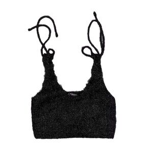 🚨🔥WOMENS ZARA FUZZY NIT SPAGHETTI STRAP TOP🔥🚨